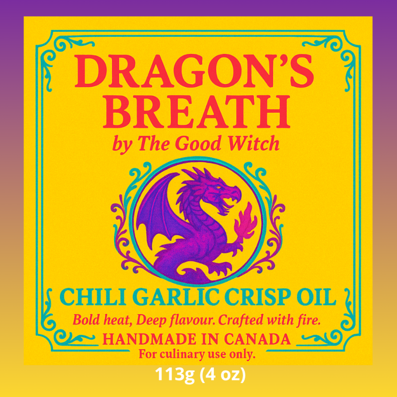 Dragon's Breath Chili Garlic Crisp Oil *NEW* PRE-ORDER NOW!